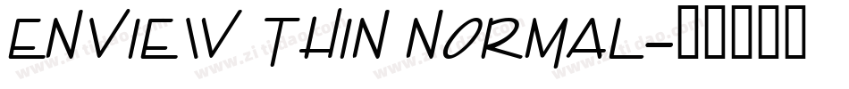 Enview Thin Normal字体转换